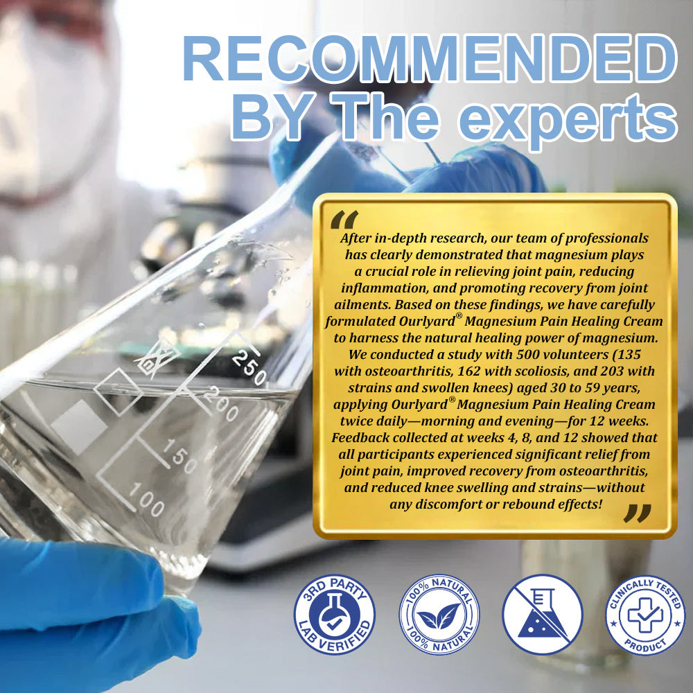 ✨Health Canada Approved: Ourlyard® Magnesium Pain Healing Bone Cream  (Treatment for arthritis, neuropathyy, rheumatic diseases, muscle spasms, twitches and sports injuries)