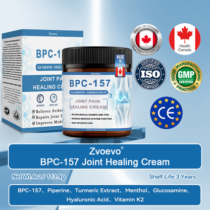 ✅ Zvoe𝐯𝗼® 𝗕𝖯𝖢-𝟏𝟓𝟕 Joint Healing Cream (🏅Gentle, Effective Relief for Arthritis & Stiff Joints | Health Canada Approved)