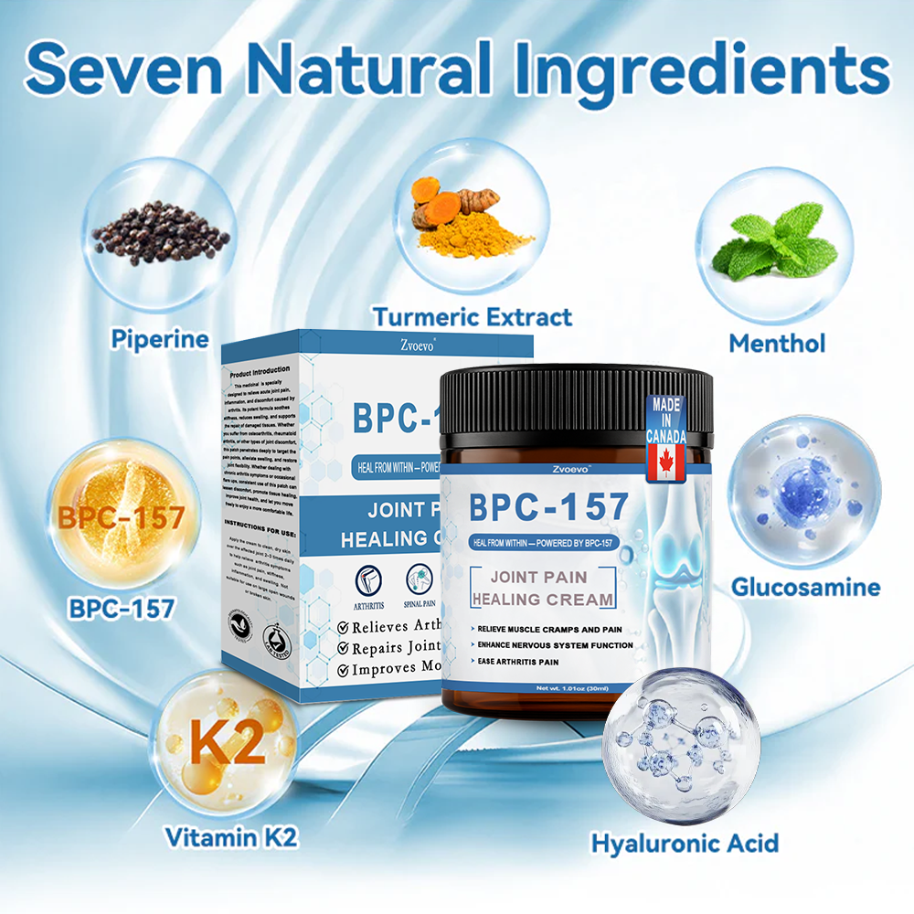 ✅ Zvoe𝐯𝗼® 𝗕𝖯𝖢-𝟏𝟓𝟕 Joint Healing Cream (🏅Gentle, Effective Relief for Arthritis & Stiff Joints | Health Canada Approved)