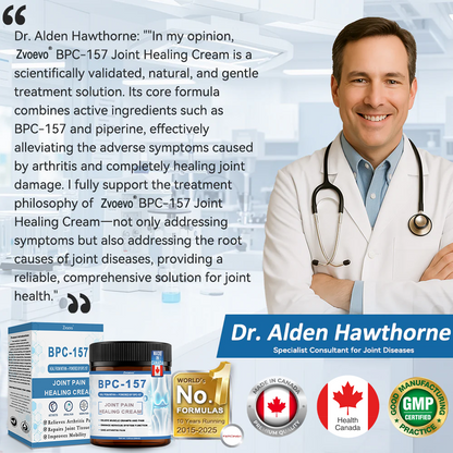 ✅ Zvoe𝐯𝗼® 𝗕𝖯𝖢-𝟏𝟓𝟕 Joint Healing Cream (🏅Gentle, Effective Relief for Arthritis & Stiff Joints | Health Canada Approved)