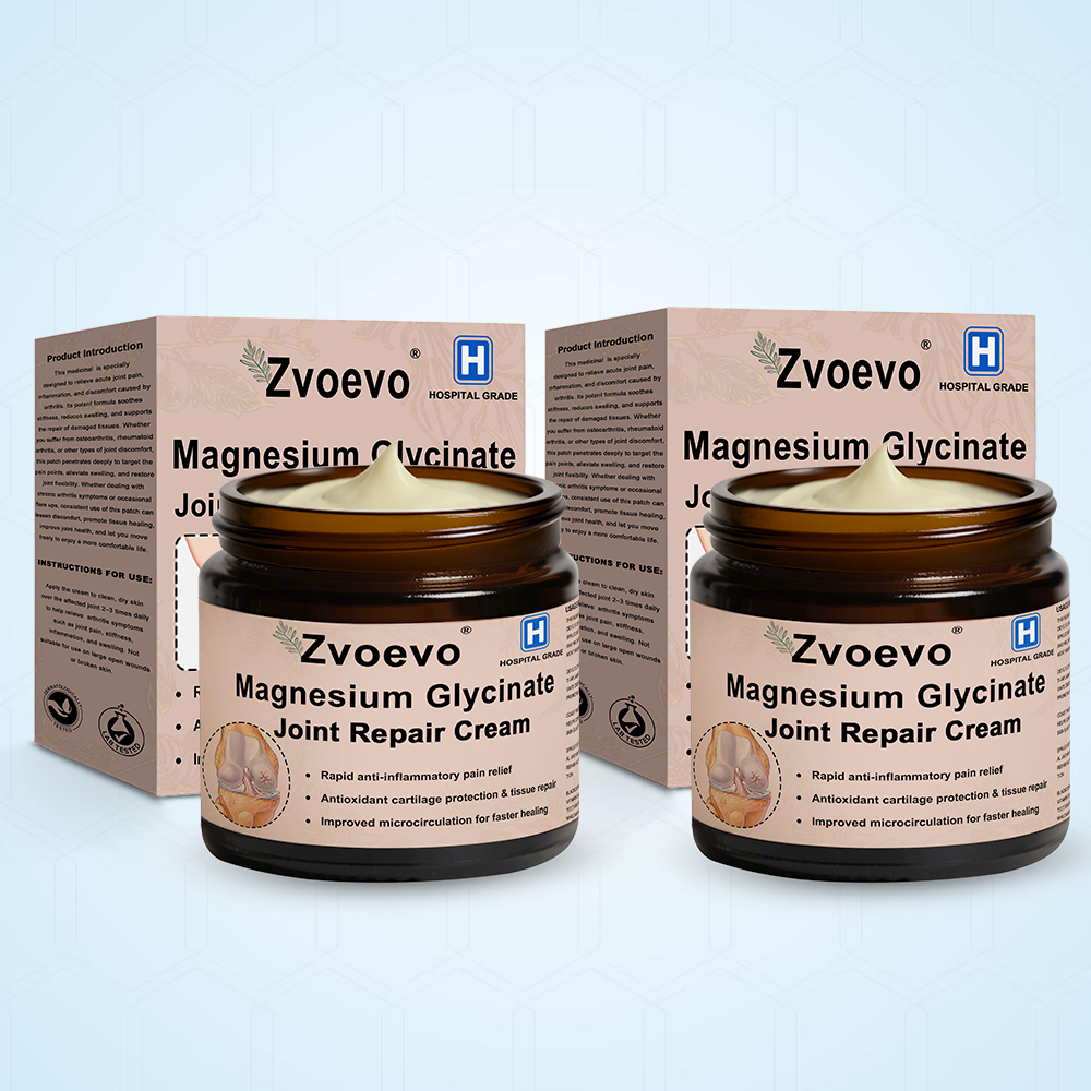 ✅ Zvoevo® Magnesium Glycinate Joint Repair Cream (Effective relief for arthritis, nerve pain, muscle spasms, rheumatic conditions, and sports injuries)