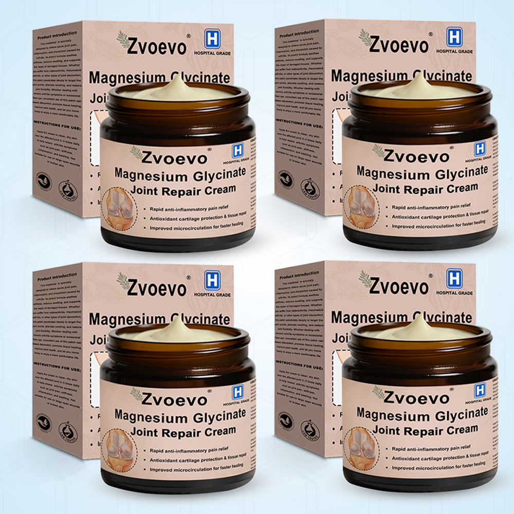✅ Zvoevo® Magnesium Glycinate Joint Repair Cream (Effective relief for arthritis, nerve pain, muscle spasms, rheumatic conditions, and sports injuries)
